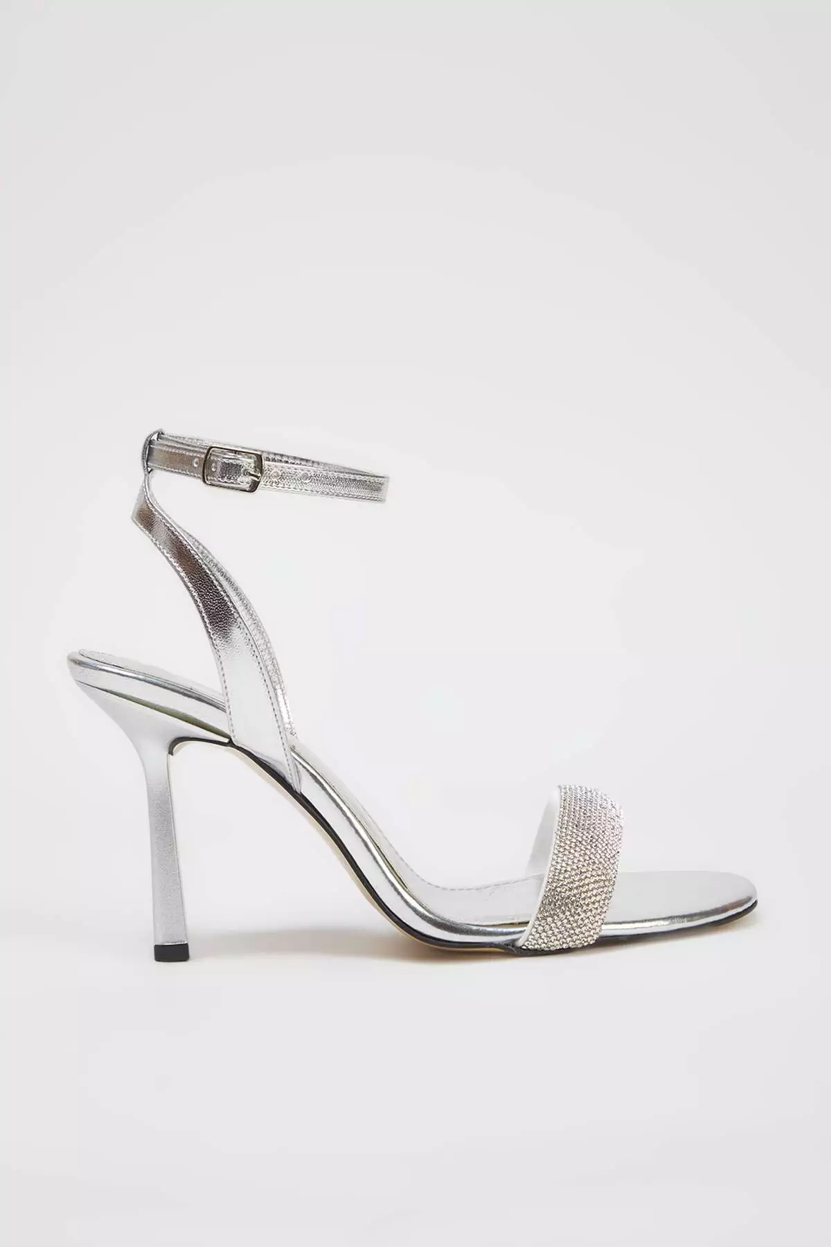 Jual Trendyol Silver Stone Almond Toe Women's Evening Dress Thin