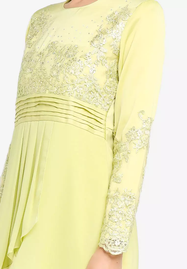 Embroidery and Pleats Kurung Modern