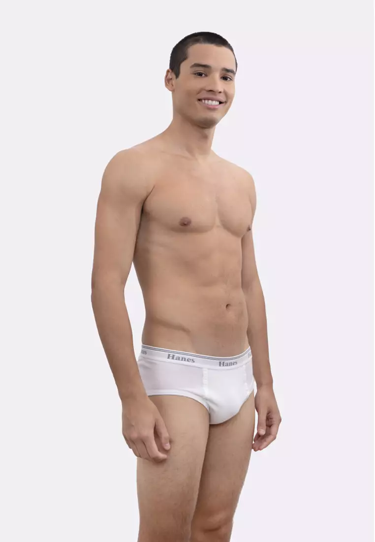 White 6-Pack Smart Hipster Brief 1303