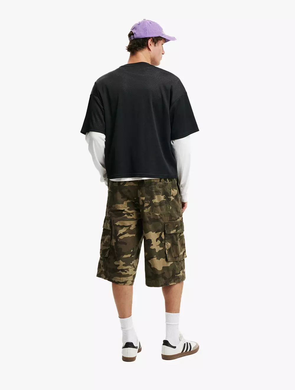 Cotton On - SHORTS - Super Baggy Cargo Short - CAMO