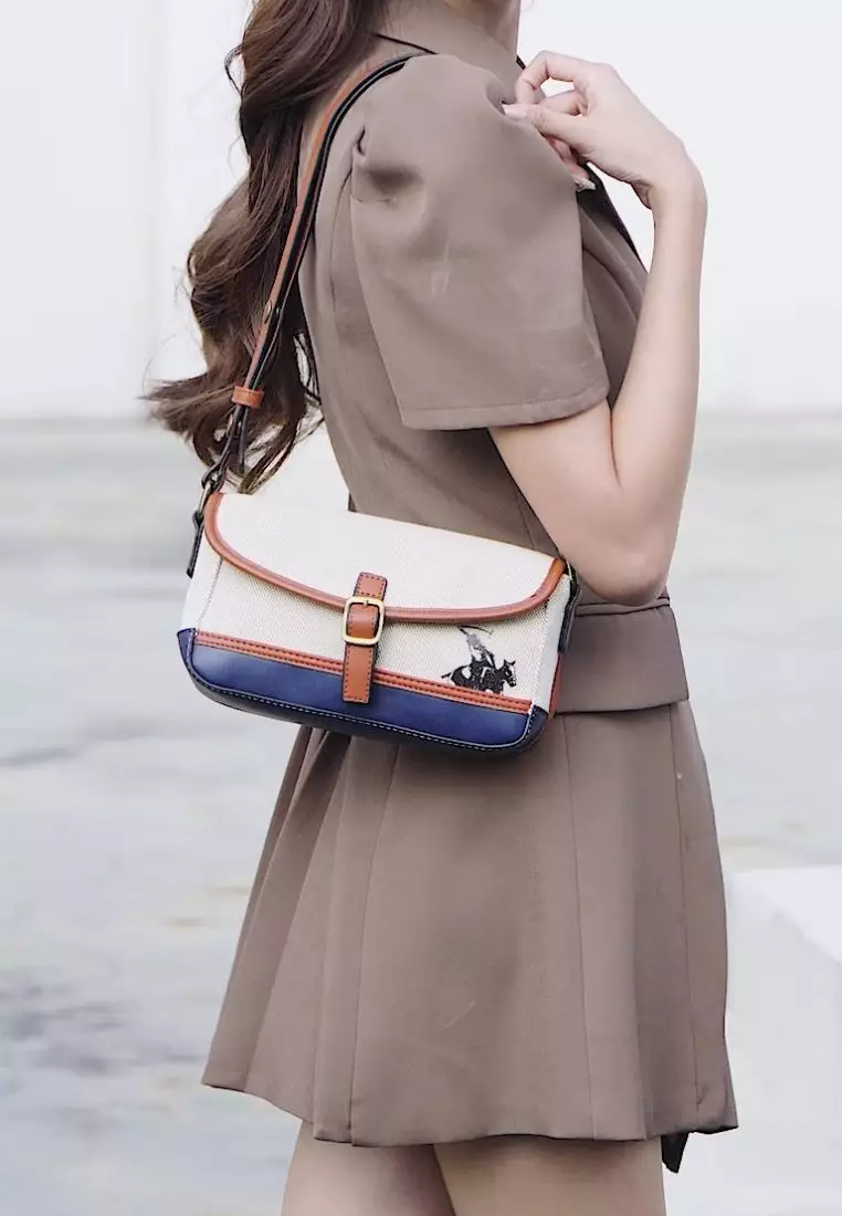 Women's Logo Sling Bag / Crossbody Bag (斜孭袋) - 藍色