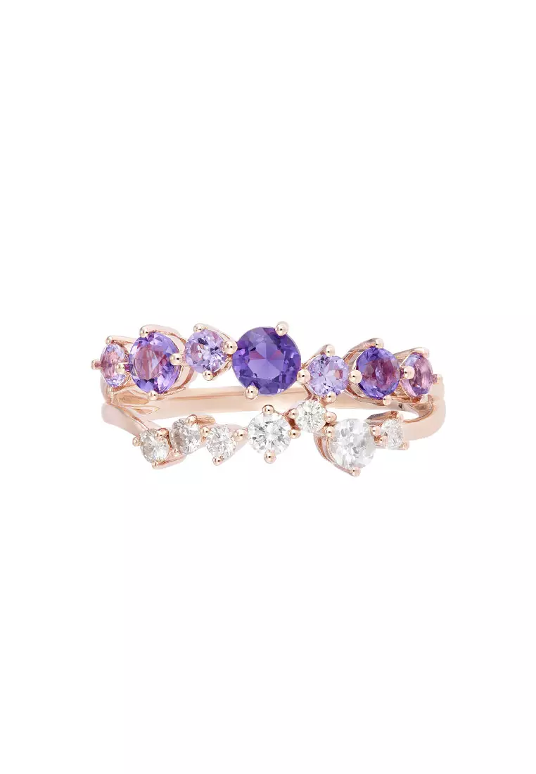 Gold ring amethyst new arrivals