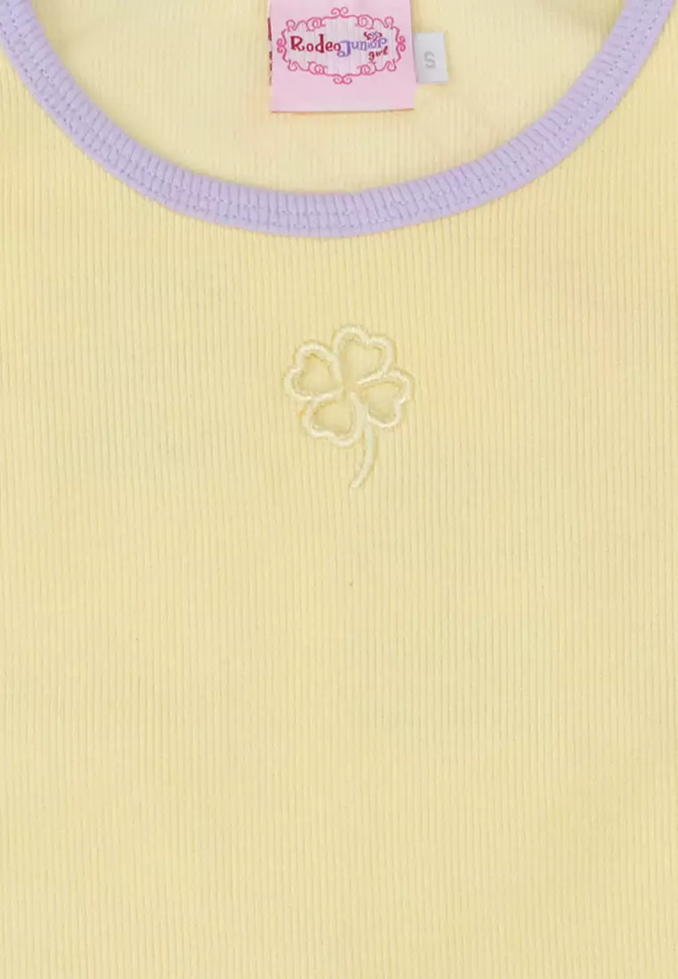 Sleeveless tshirt/ Kaos tanpa lengan Anak Perempuan Yellow/ Rodeo Junior Girl Summer Pastel