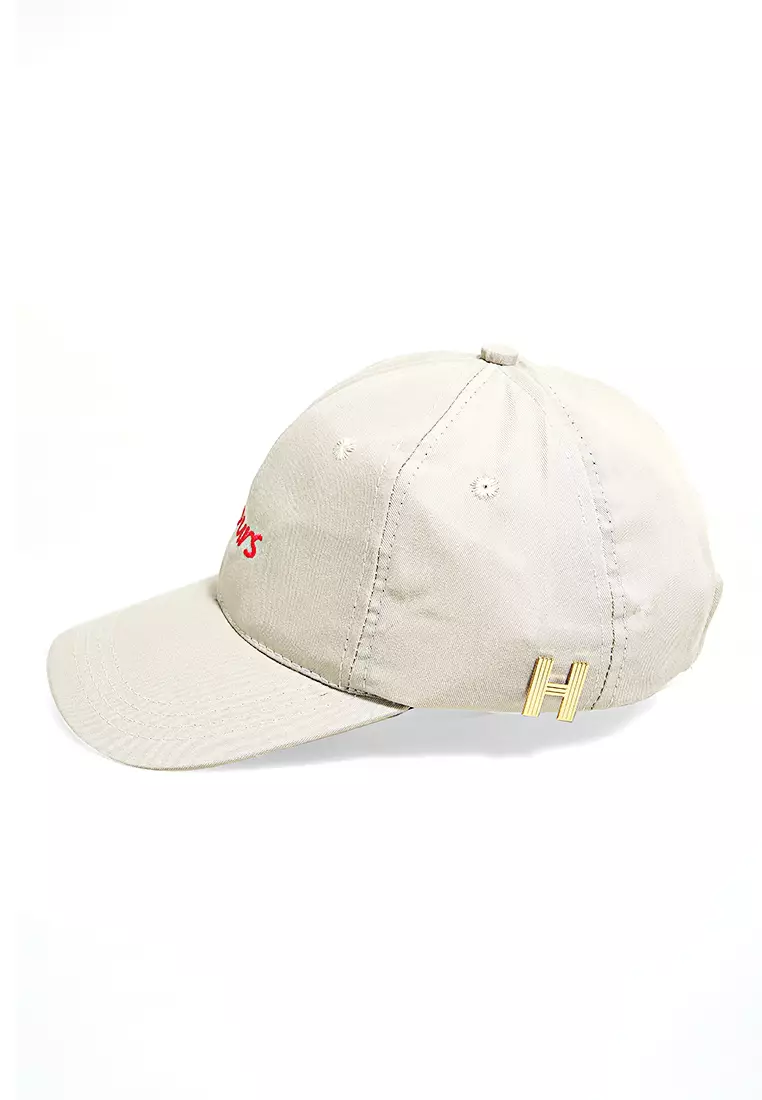 Drsh Topi Baseball Aksesoris Fashion Pria Wanita Bordir YOURS Resizable Strap Material Dril ORIGINAL - Cream