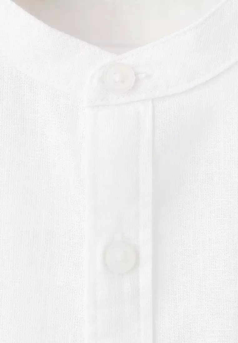 Linen-Blend Shirt
