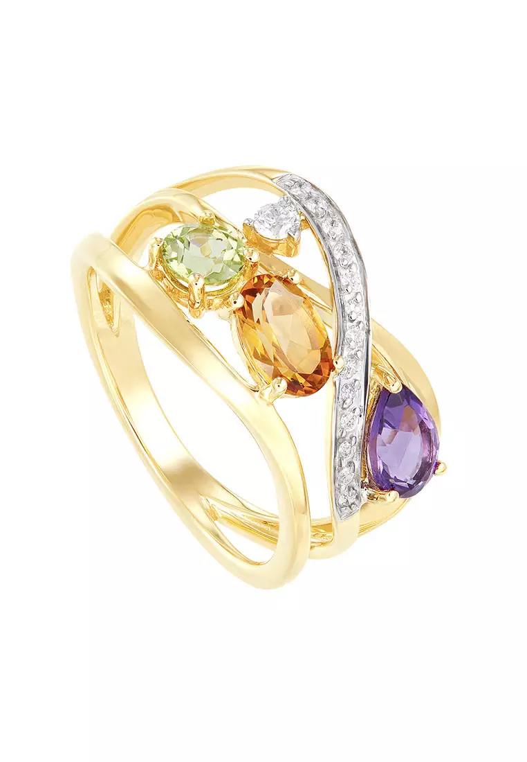 Buy HABIB HABIB Multi Coloured Gemstone Amethyst Citrine