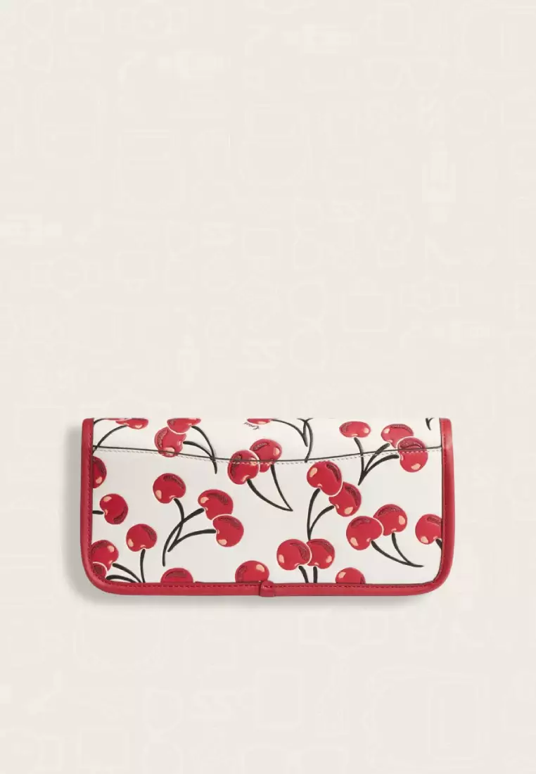 Coach Dinky Bag With Cherry Print Chalk Multi