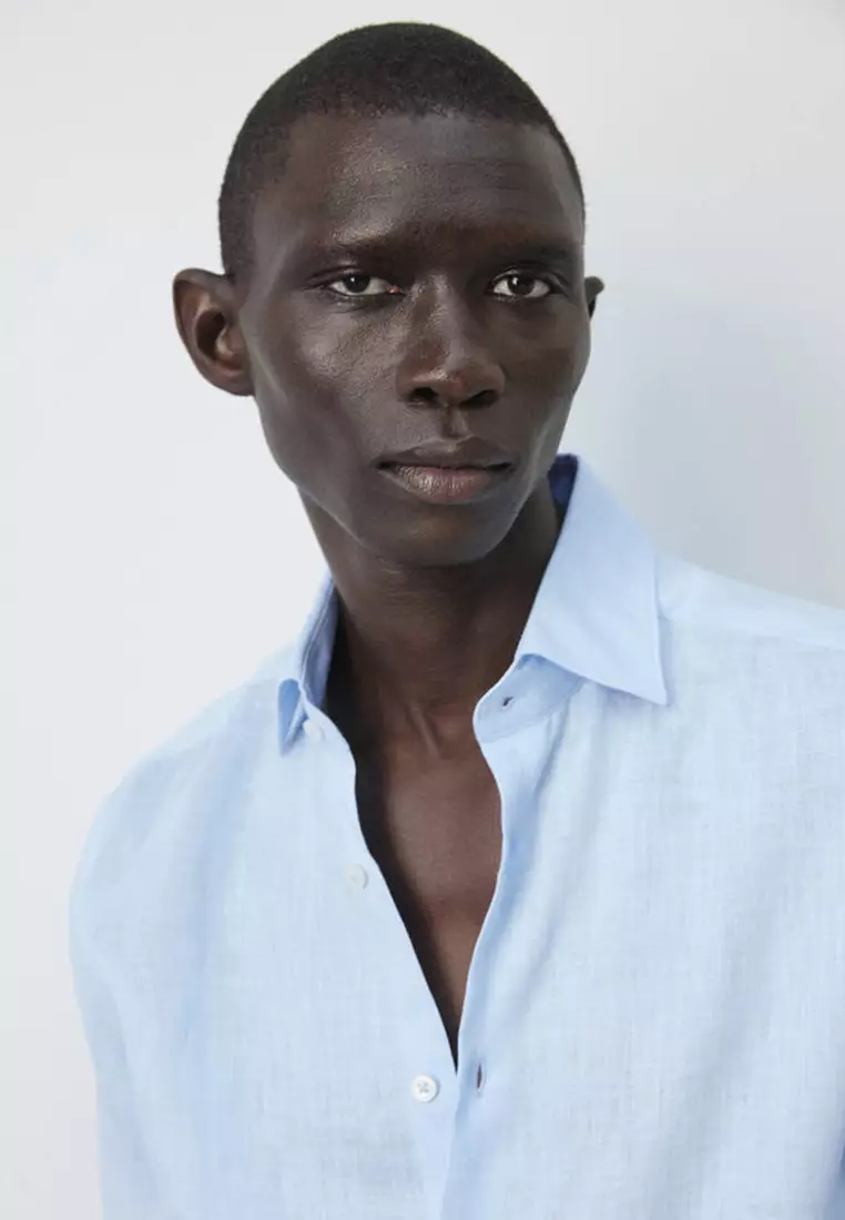 100% Linen Slim-Fit Shirt