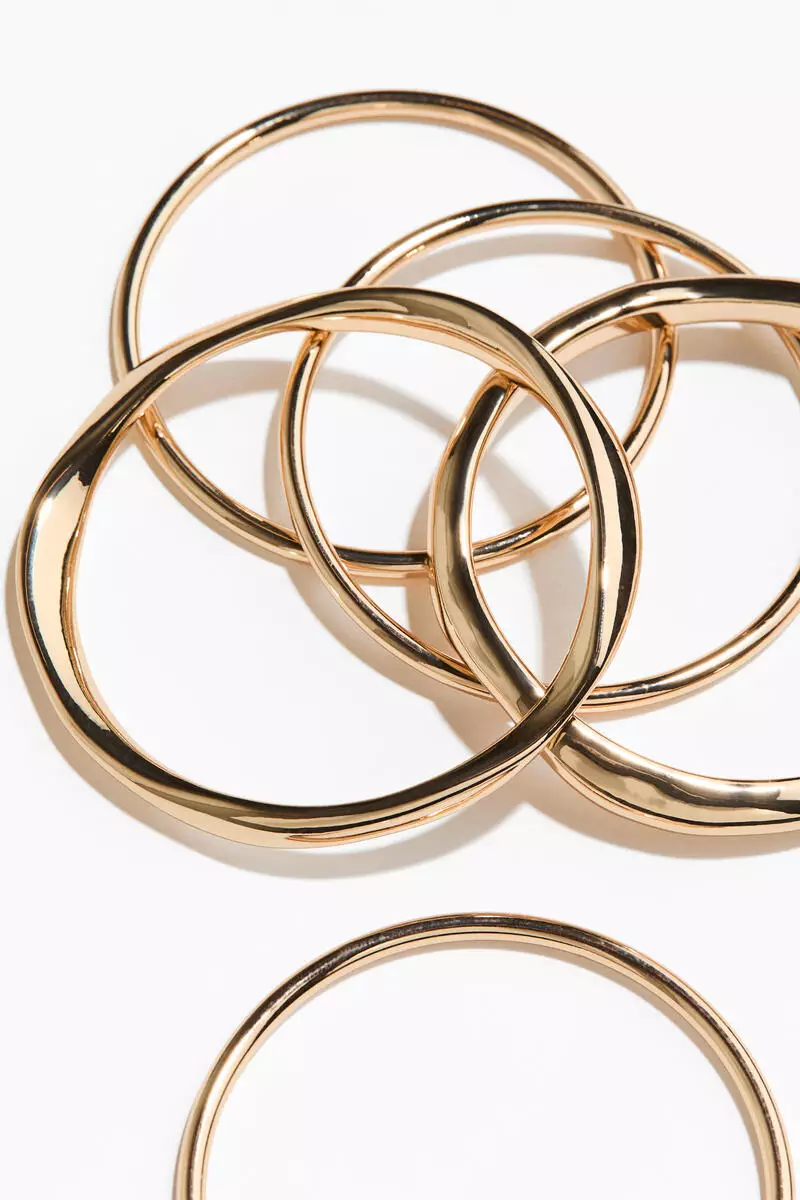 5-pack metal bangles