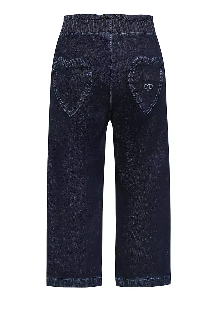 Qna Girl Darlene Celana Panjang Denim Anak Navy