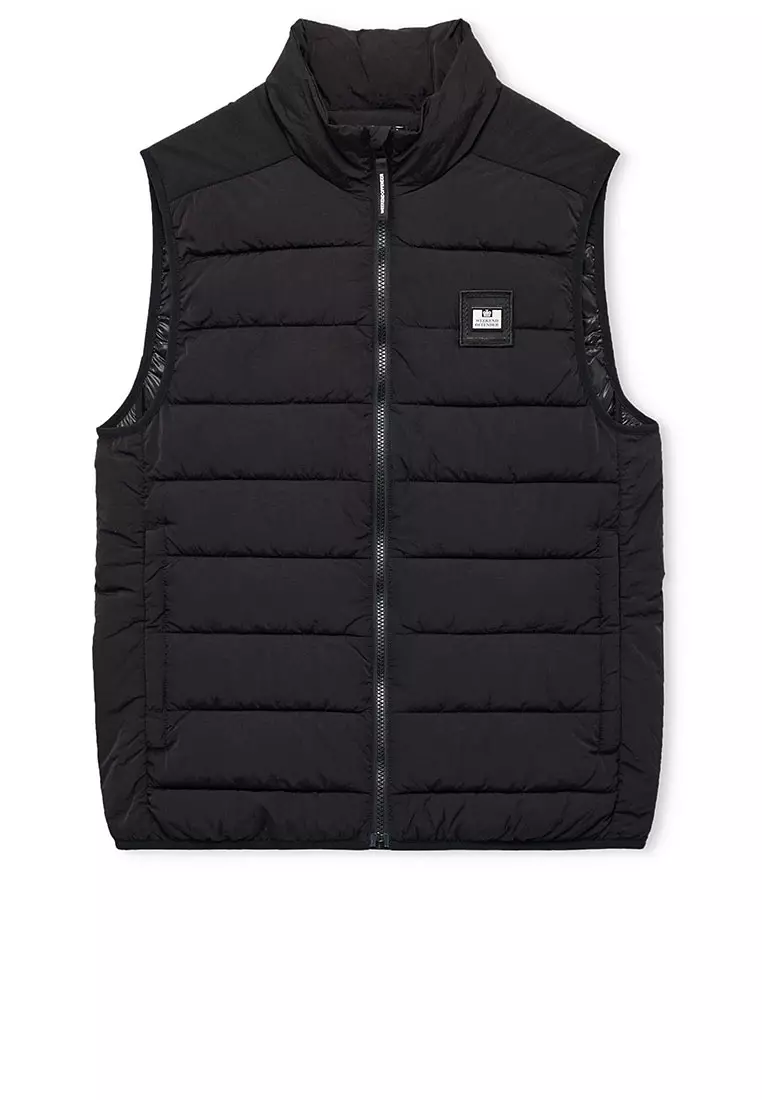 MENS BLACK GACHA PADDED GILET