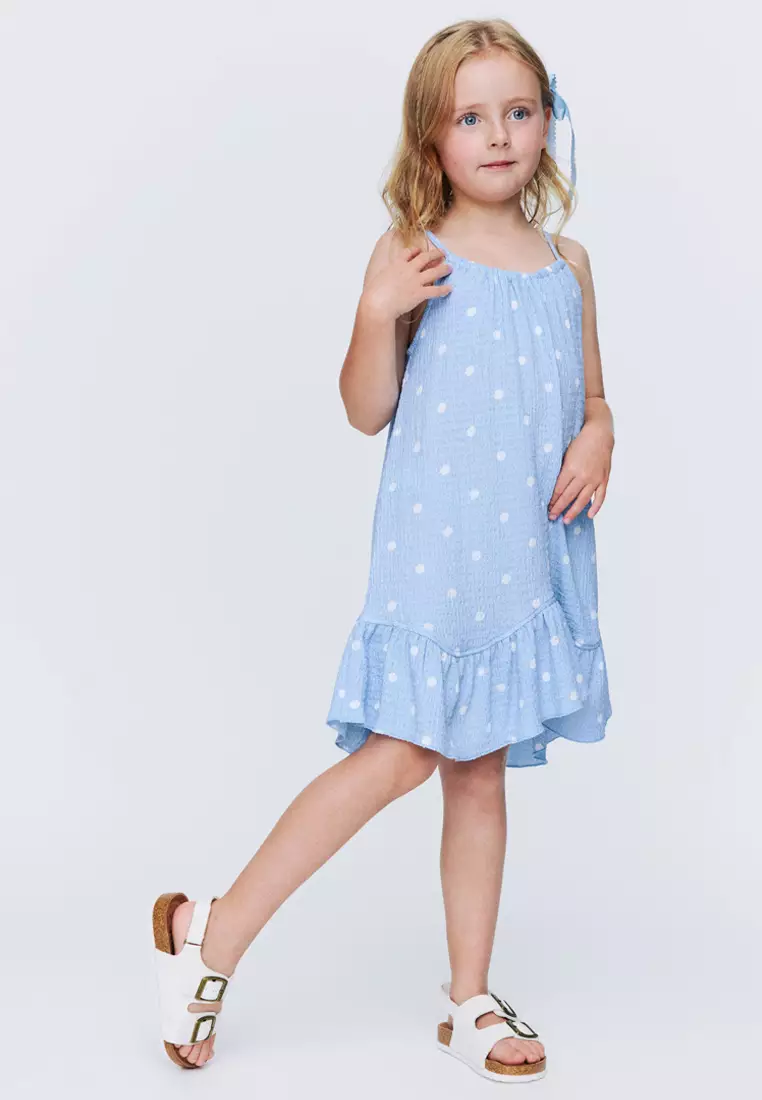 Hazel Scalloped Sleeveless Dress