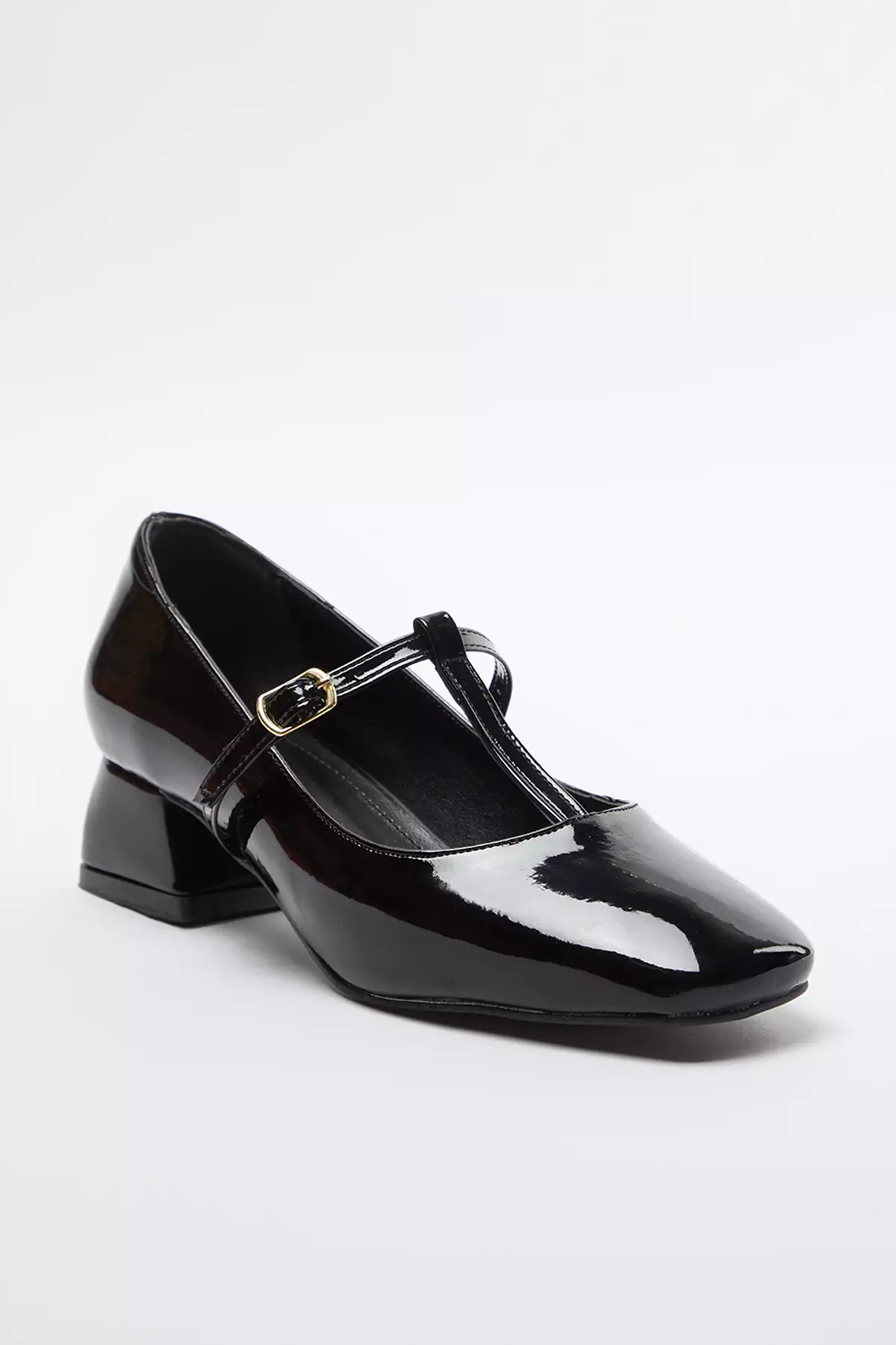 Patent Leather Mary Jane Block Heels