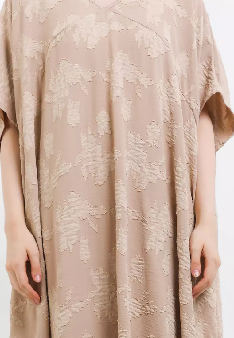 V Neck Flo Jacq Kaftan