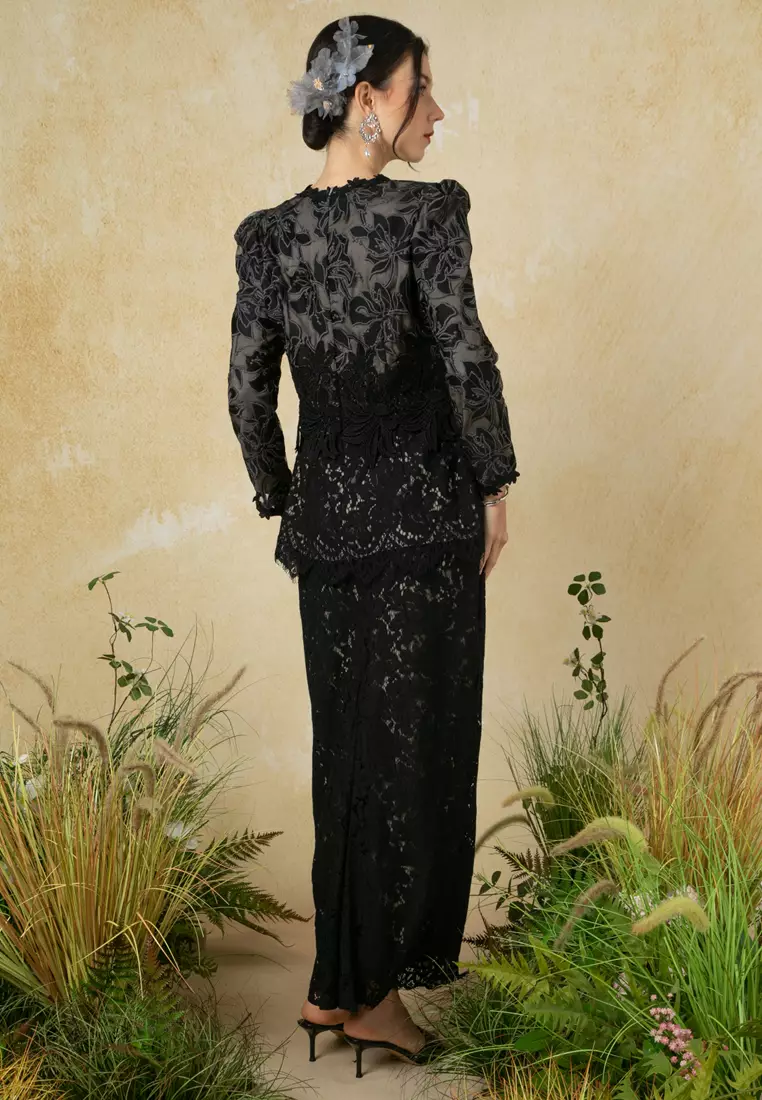 Mawar Peplum Lace Kurung Set