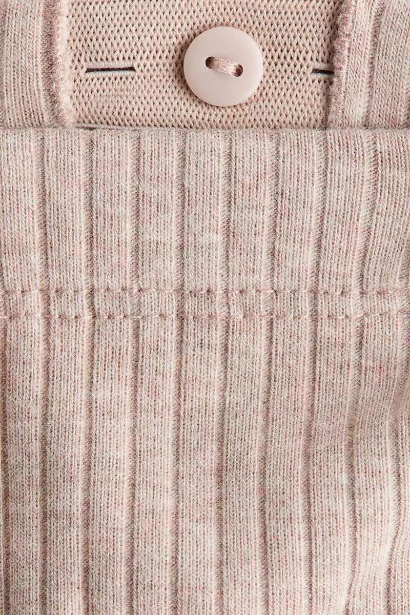 Ribbed cotton leggings