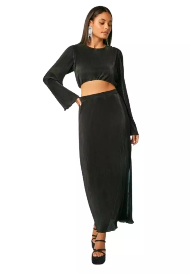 Crop top and long skirt set forever 21 hotsell