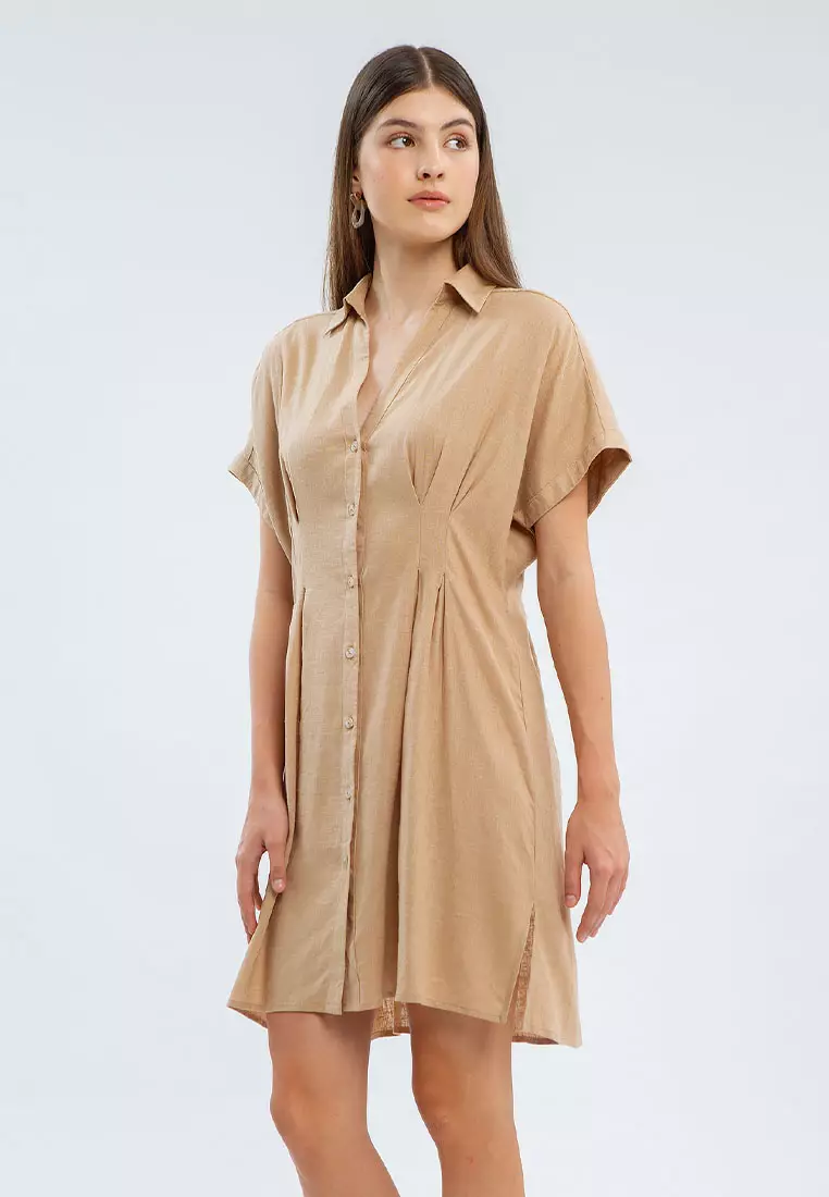 Minimal Jessie Mini Dress Beige Size L