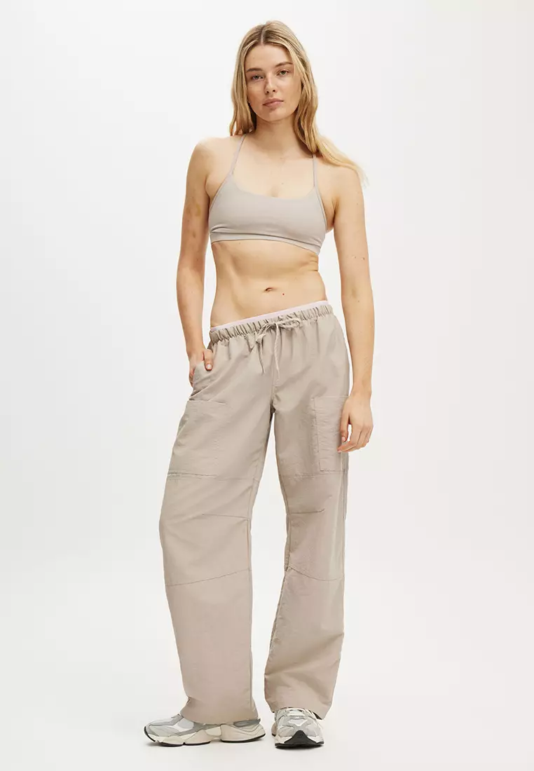 Barrel Leg Woven Pants