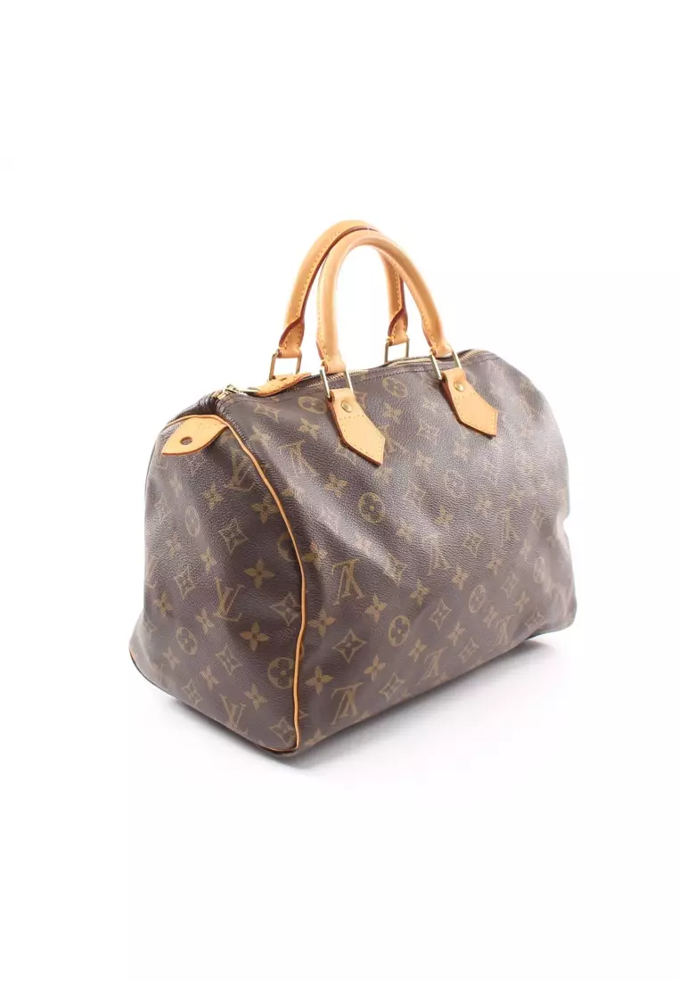 LOUIS VUITTON Giant Speedy Bandouliere 20 Monogram Canvas Shoulder Bag Brown,  in 2023