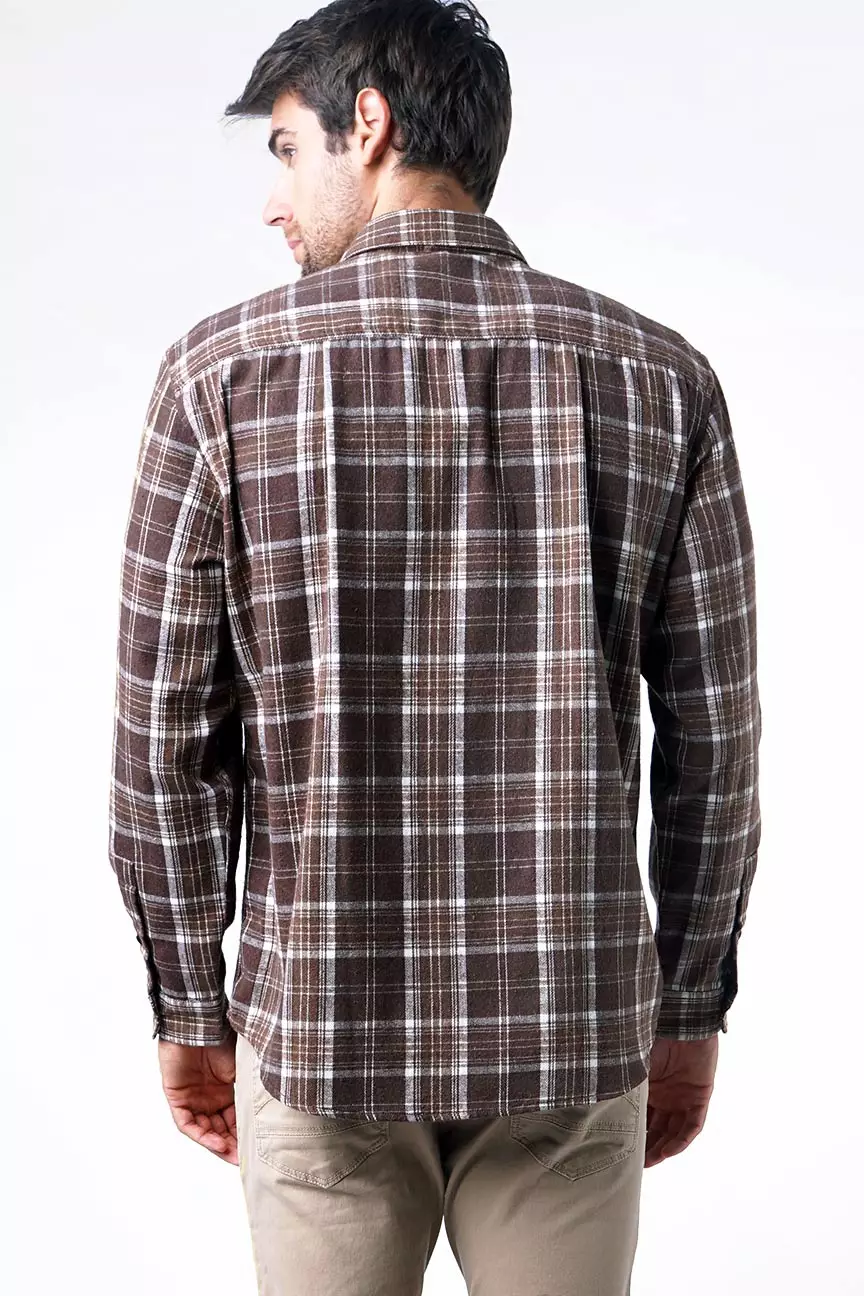 Kemeja Flanel Pria Piggy