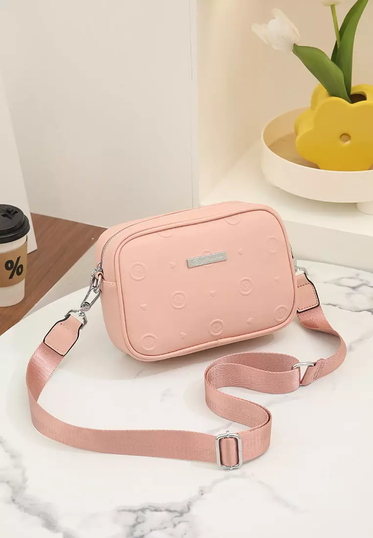 GYKACO MIURI Pink - Tas Wanita Sling Bag - Fashion Top Handle Bag (Import)