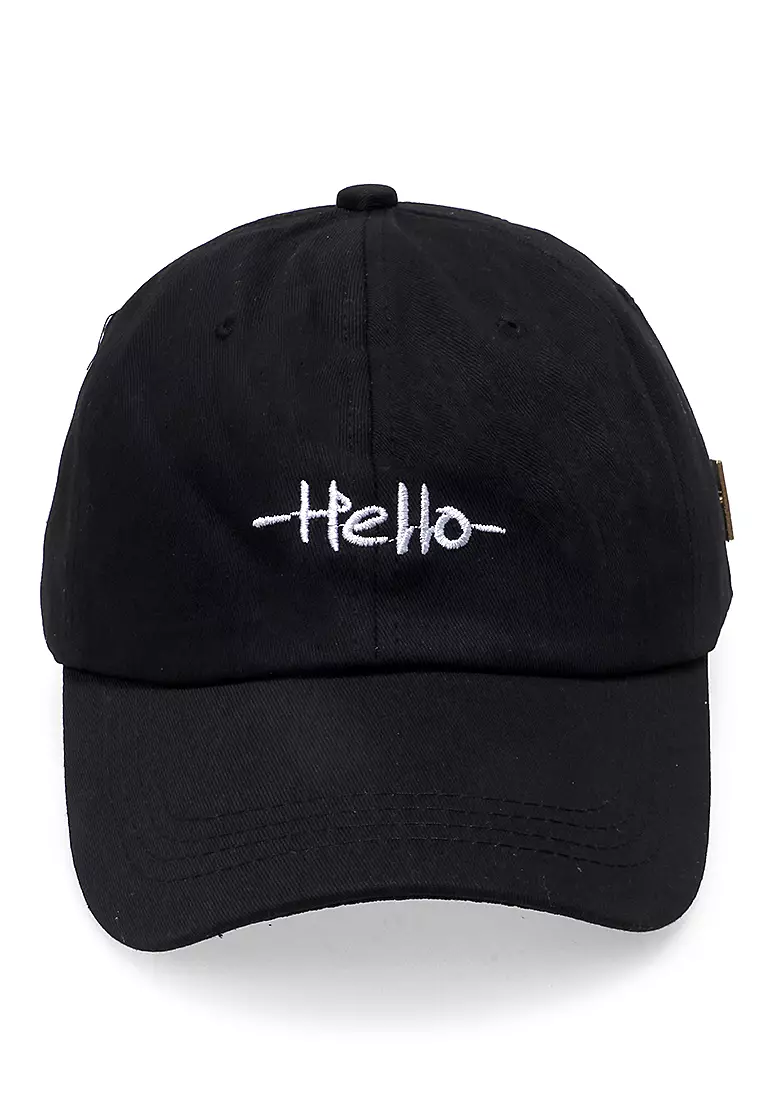 Drsh Topi Cap Snapback Baseball Unisex Sporty Resizable Strap Material Cotton ORIGINAL - Black