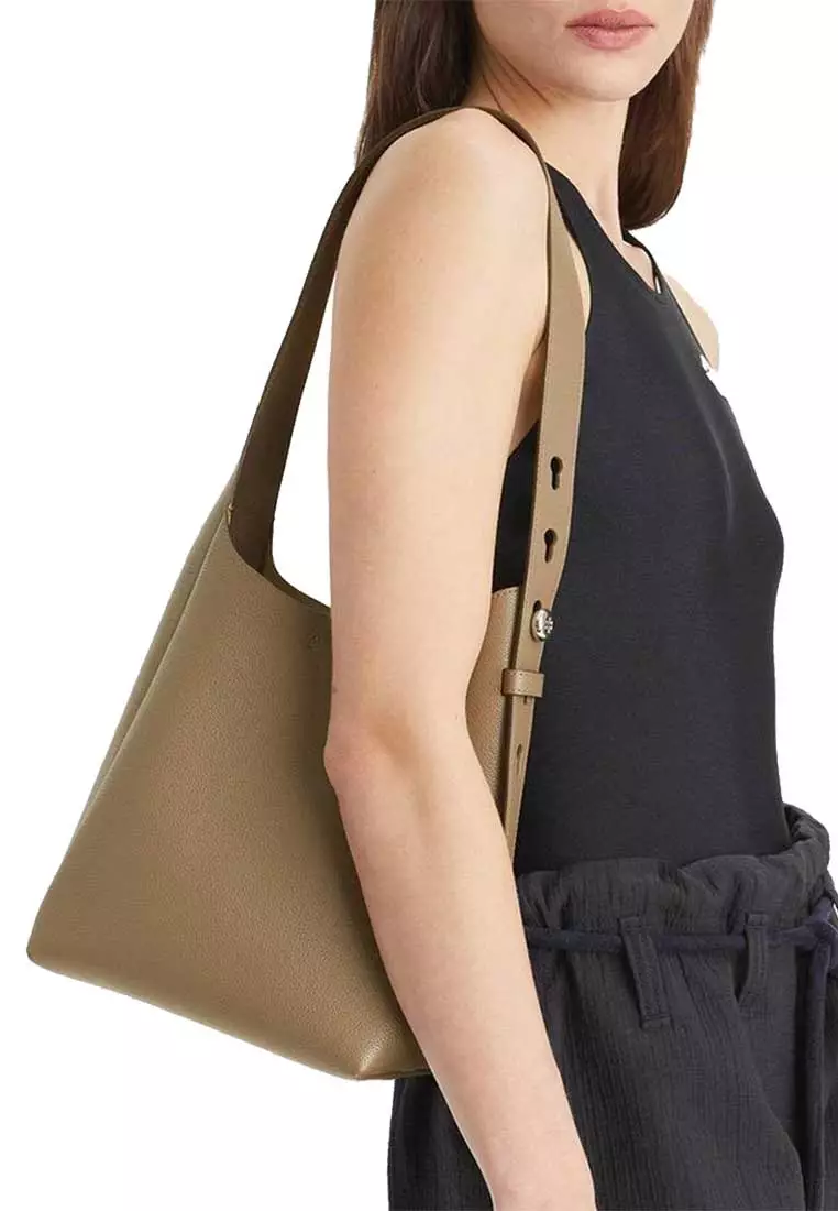 Small Romy Hobo Shoulder Bag Wild Mushroom 175172