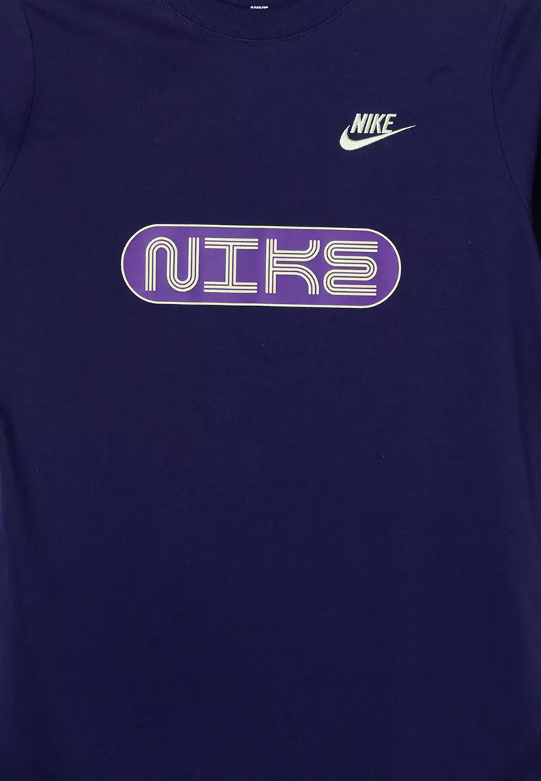 Purple and clearance blue nike shirt