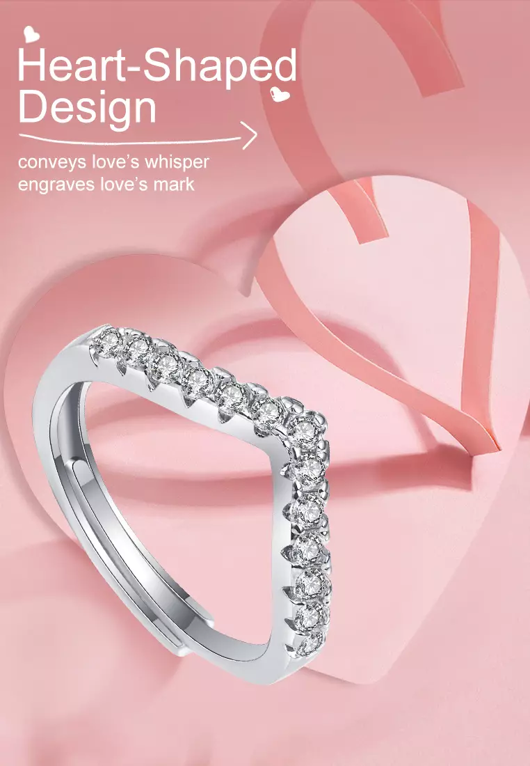 Cincin Wanita Adjustable Lamaran Persegi Aksesoris Elegan Cantik Jewelry