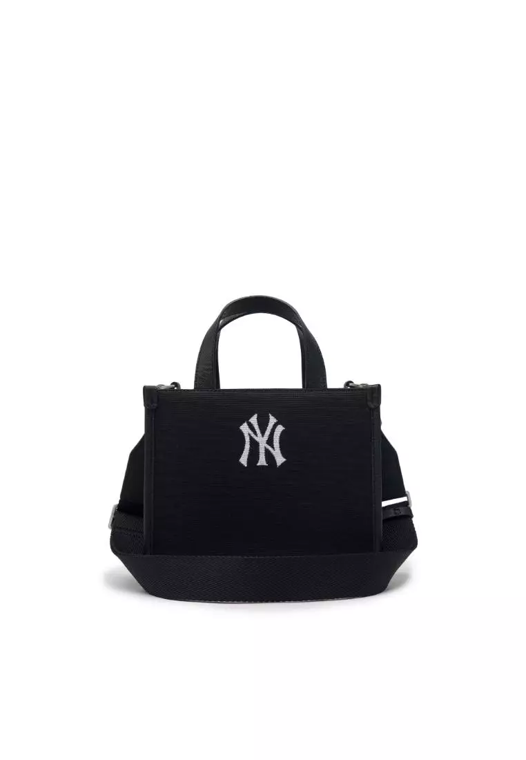 VARSITY JACQUARD CANVAS SMALL TOTE BAG NEW YORK YANKEES