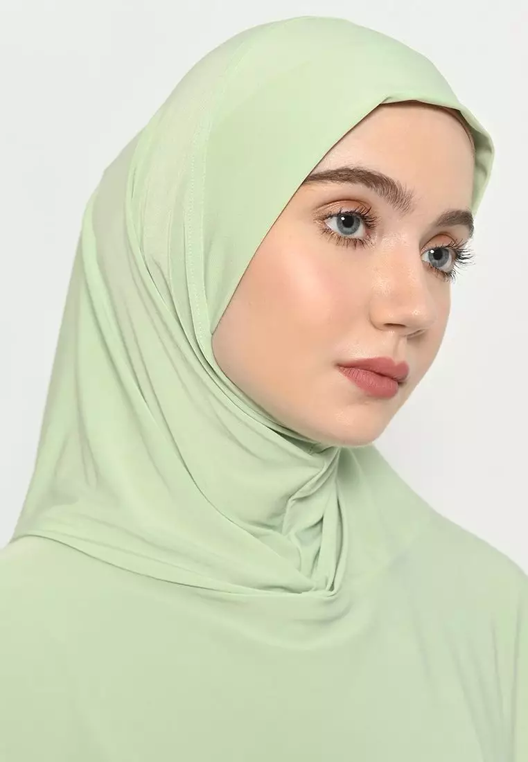 Alesha Hijab Outer Mint - Hijab Olahraga
