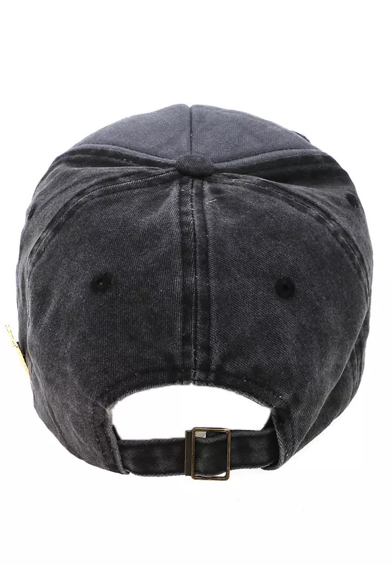 Drsh Topi Cap Baseball Unisex Boys Casual Stylish Resizable Strap Material Cotton ORIGINAL - Gray