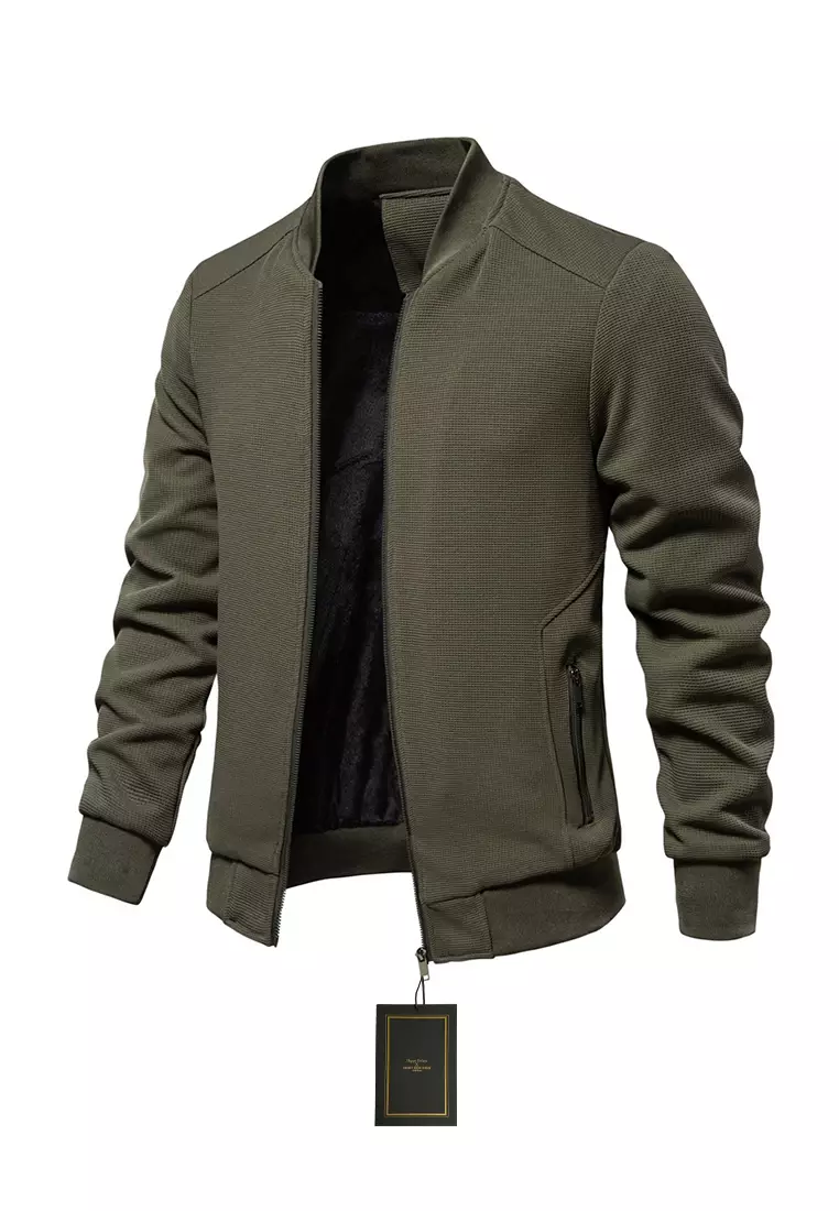 Stand Collar Slim Zipper Jacket AX-JK502