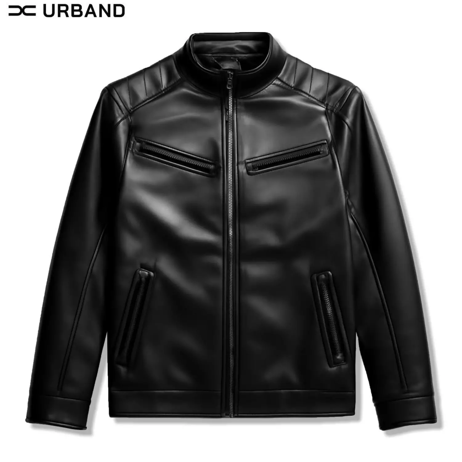 Jaket Kulit Sintetis Multi Pocket