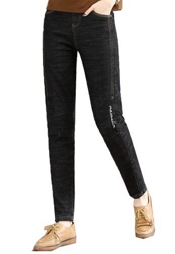 A-IN GIRLS black Black Thermal Jeans (Plus Velvet) D9556AA7668EC6GS_1