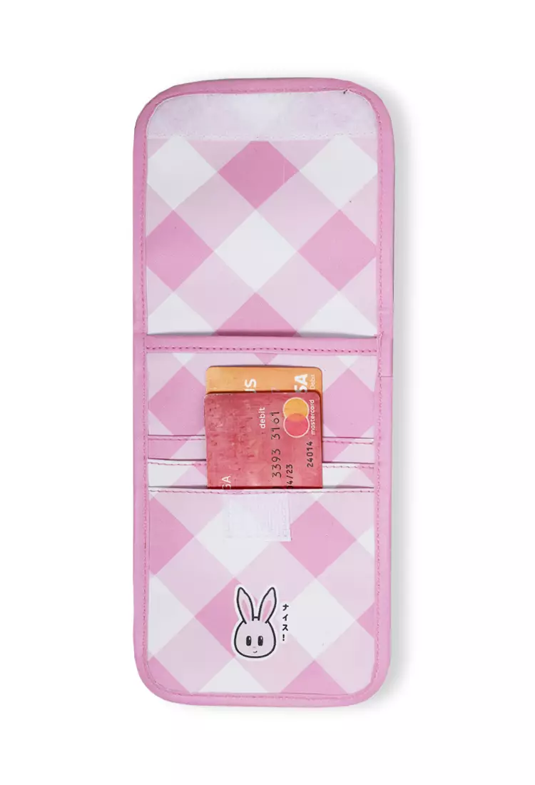 AMB94 Dompet Gantung Kalung Leher Multifungsi Handphone Touchscreen Angel-B Pink