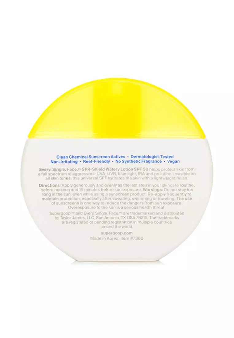 SUPERGOOP - Every. Single. Face. Watery Lotion SPF 50 50ml