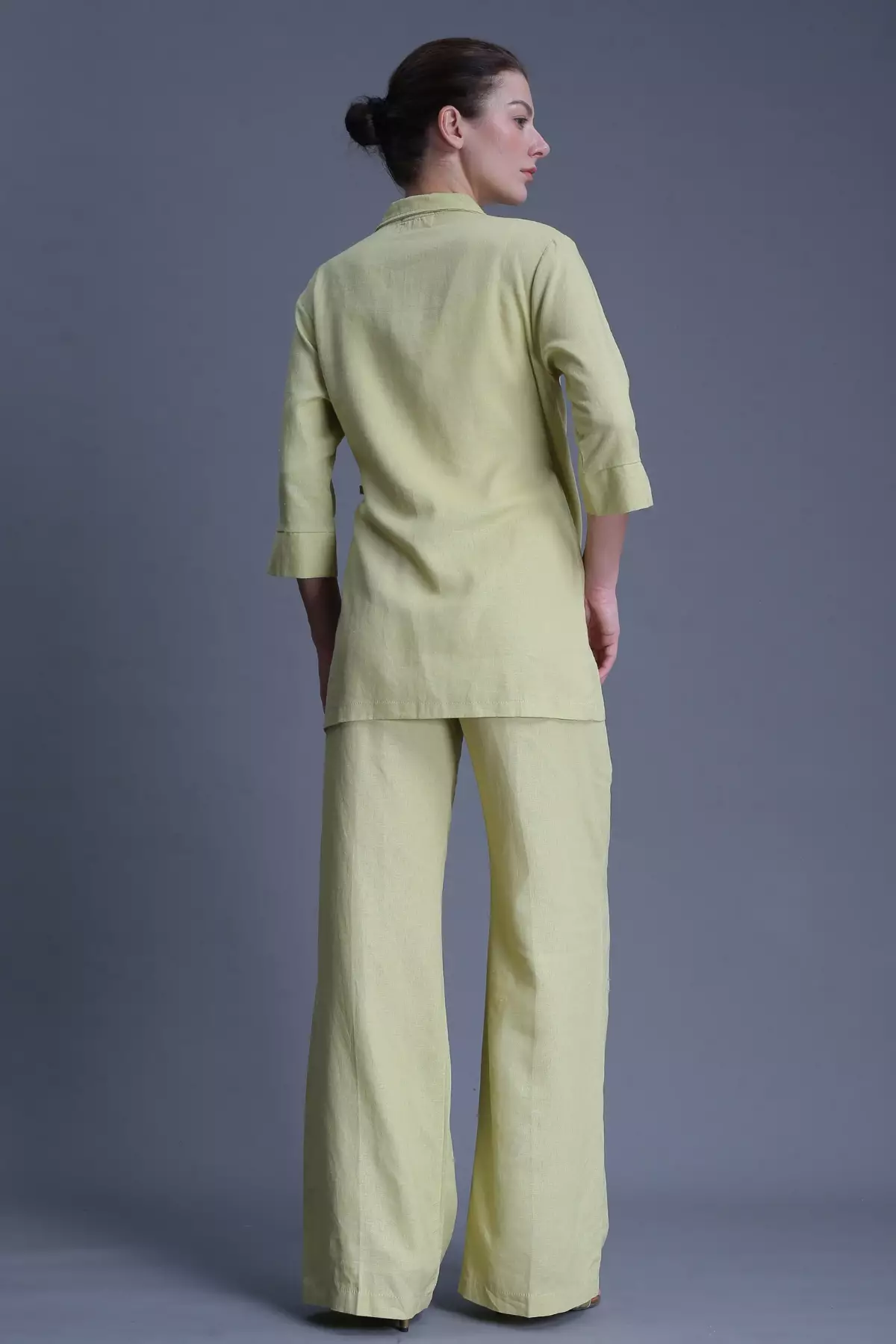 Essentials Lounge Wear Lenin Bottom Olive Green (Only Pants)