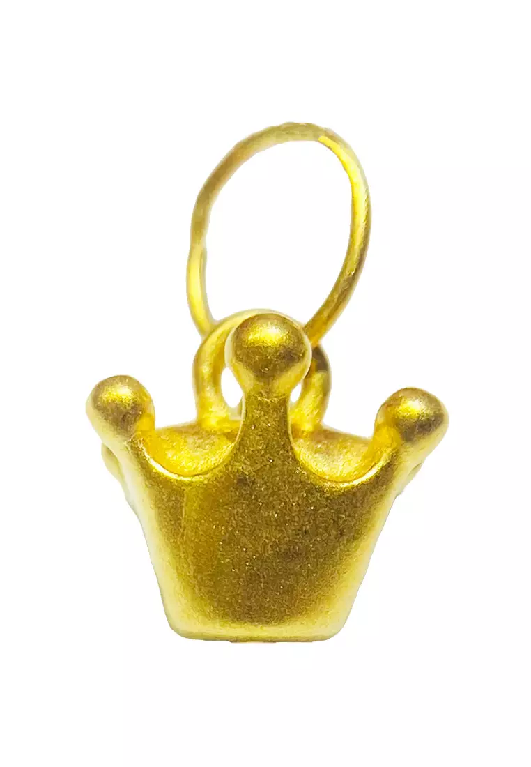 Gold cheap leather crown