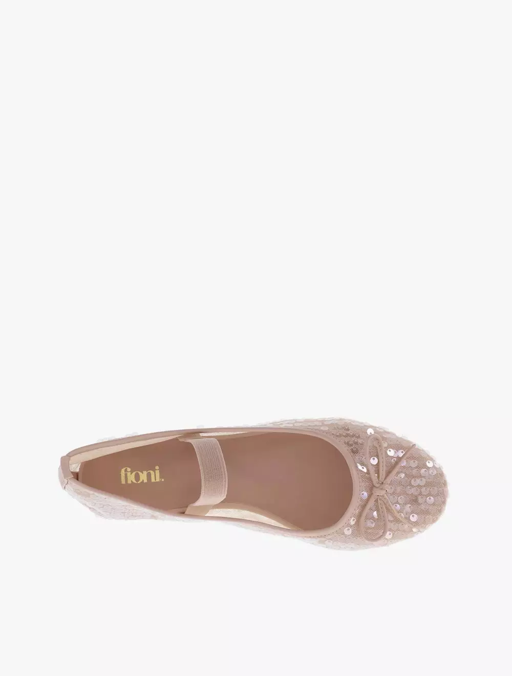 Payless Fioni Women Mesh Elle Sequin Flats - Nude_15