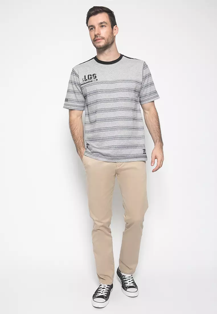 Celana Panjang Katun - Warna Krem - Double Back Pocket -  ACT.118.216.631.C