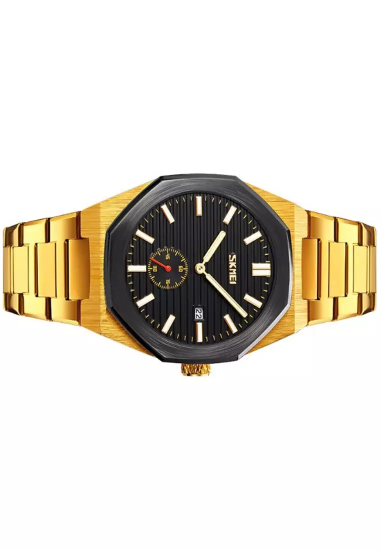 Jam Tangan Analog Pria Waterproof Strap Tali Material Stainless Steel GN44 ORIGINAL