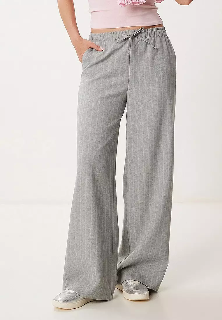 Buy Happiness Istanbul Striped Wide Leg Summer Pants 2025 Online