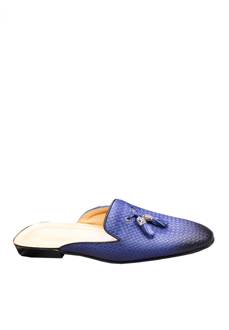VANSA Top Layer Cowhide Tassel Half Slippers VSM-C20201