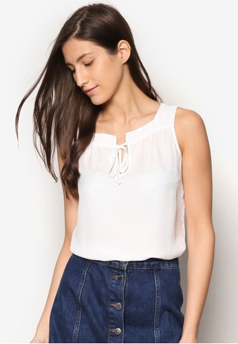 繫帶無袖上esprit童裝門市衣, 服飾, 上衣