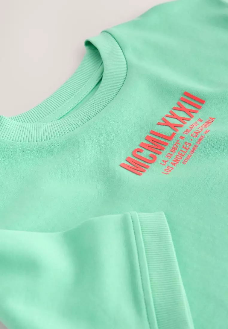 Graphic Print Heavyweight Short Sleeve T-Shirt