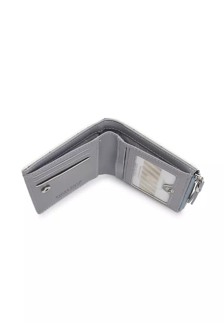 Women's Monogram RFID Blocking Wallet (RFID 錢包) - 藍色