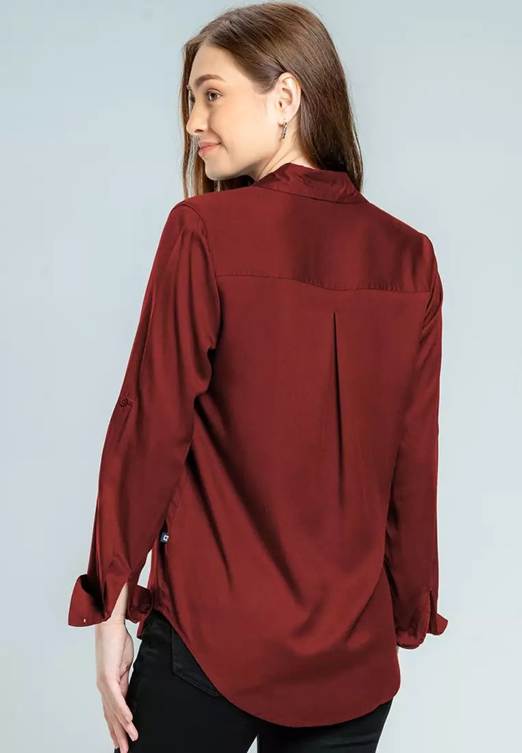 C2 Getafe Red Kemeja Casual Wanita