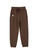 Its Me brown Elastic Waist Casual Trousers 9ACD0AA06EA8D6GS_1